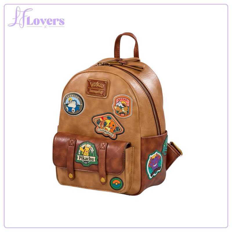 Load image into Gallery viewer, Loungefly Pokémon Camper Patch Mini Backpack - LF Lovers
