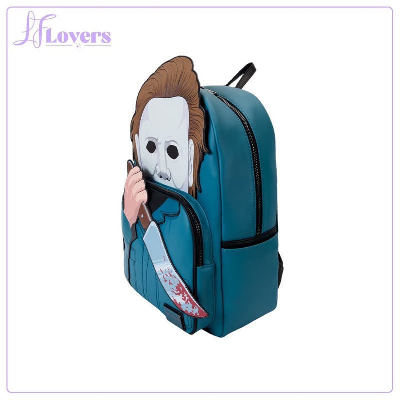 Load image into Gallery viewer, Loungefly Halloween Mike Myers Full Size Cosplay Backpack

