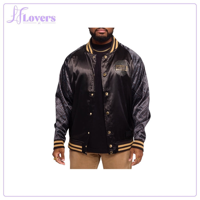 Load image into Gallery viewer, Loungefly Marvel 85th Anniversary Satin Bomber Jacket
