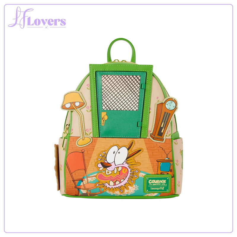 Load image into Gallery viewer, Loungefly Courage the Cowardly Dog Lenticular Mini Backpack - Preorder
