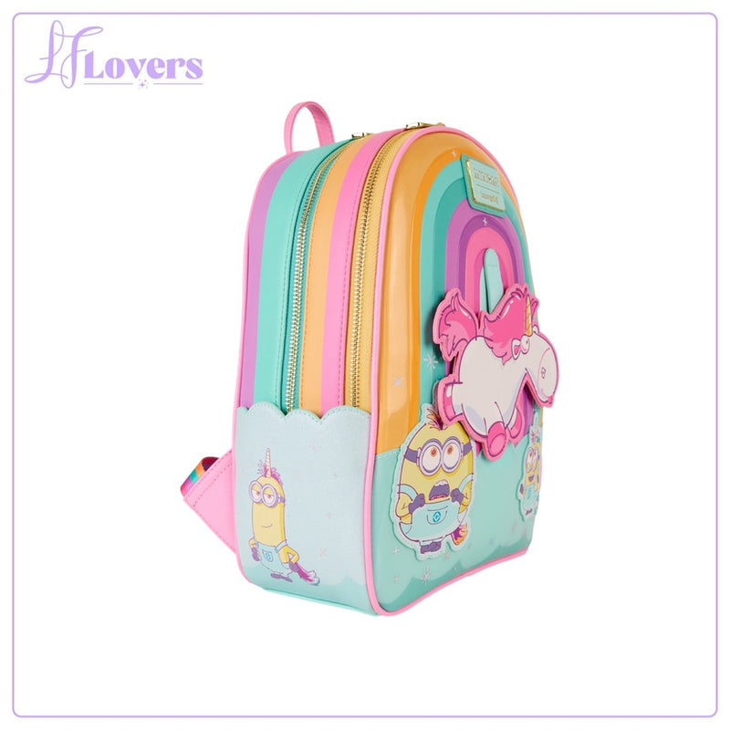 Load image into Gallery viewer, Loungefly Universal Minions Fluffy Unicorn Mini Backpack - PRE ORDER
