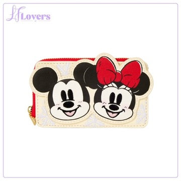 Loungefly Disney Mickey & Friends Holiday Zip Around Card Holder - Preorder