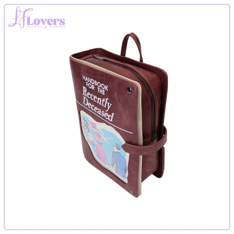 Load image into Gallery viewer, Loungefly Warner Brothers Beetlejuice Handbook For The Recently Deceased Mini backpack - PRE ORDER
