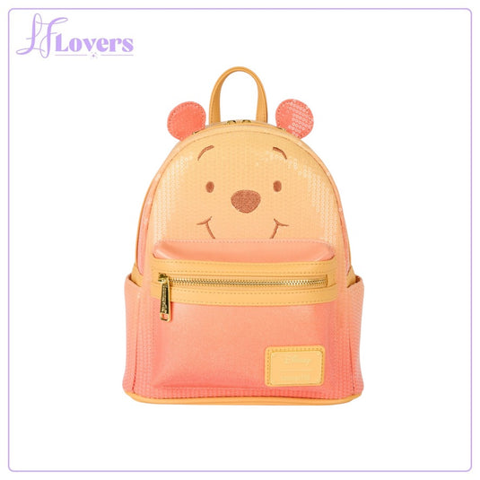 Loungefly Disney Winnie The Pooh Sequin Glitter Mini Backpack