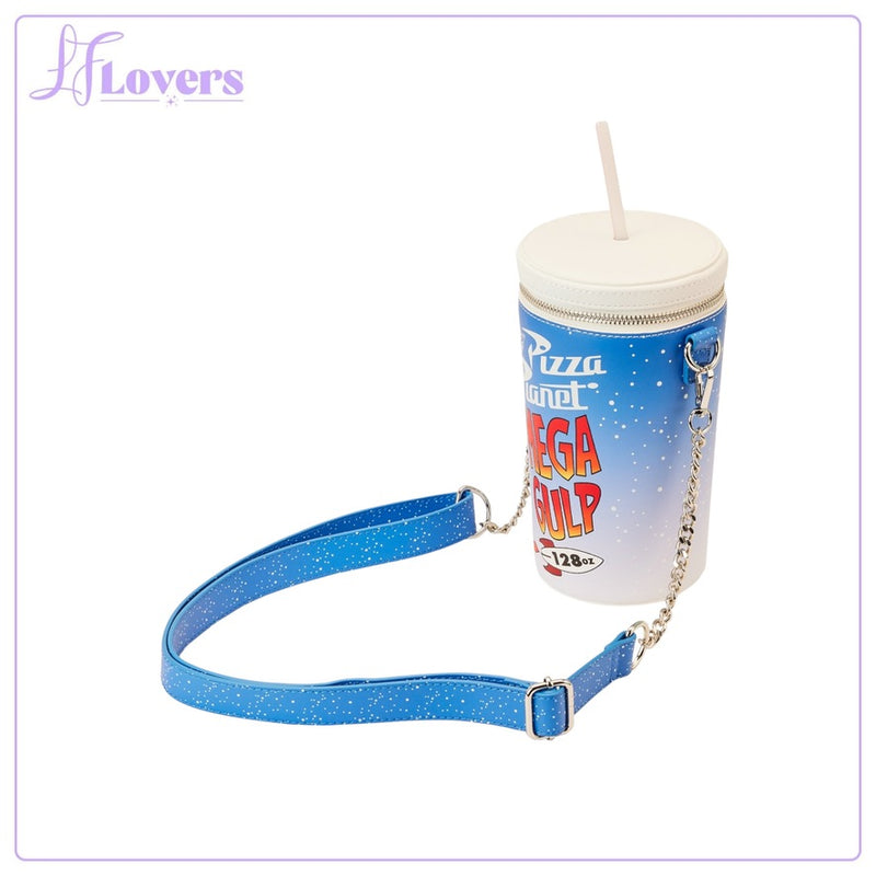 Load image into Gallery viewer, Loungefly Pixar Toy Story Pizza Planet Mega Gulp Crossbody - PRE ORDER
