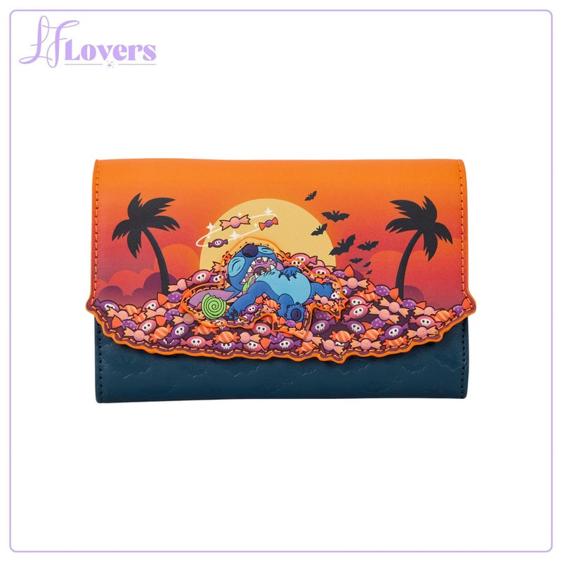 Load image into Gallery viewer, Loungefly Disney Stitch Halloween Candy Wallet - Preorder
