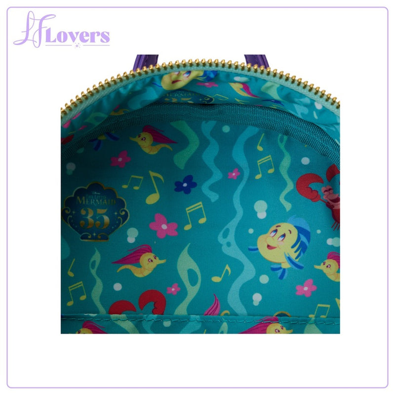 Load image into Gallery viewer, Loungefly Disney The Little Mermaid 35th Anniversary Mini Backpack
