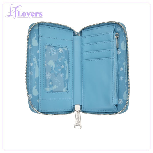 Loungefly Disney Frozen Elsa Glitter Sequin Zip Around Wallet - PRE ORDER