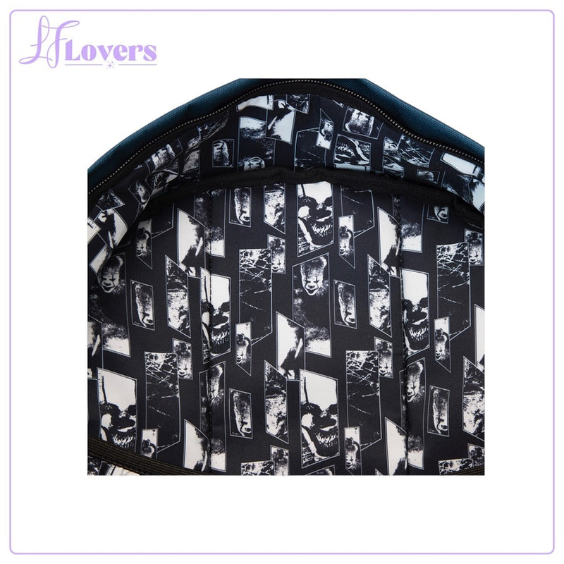 Load image into Gallery viewer, Loungefly Warner Brothers It Pennywise I Heart Horror Nylon Full Size Backpack
