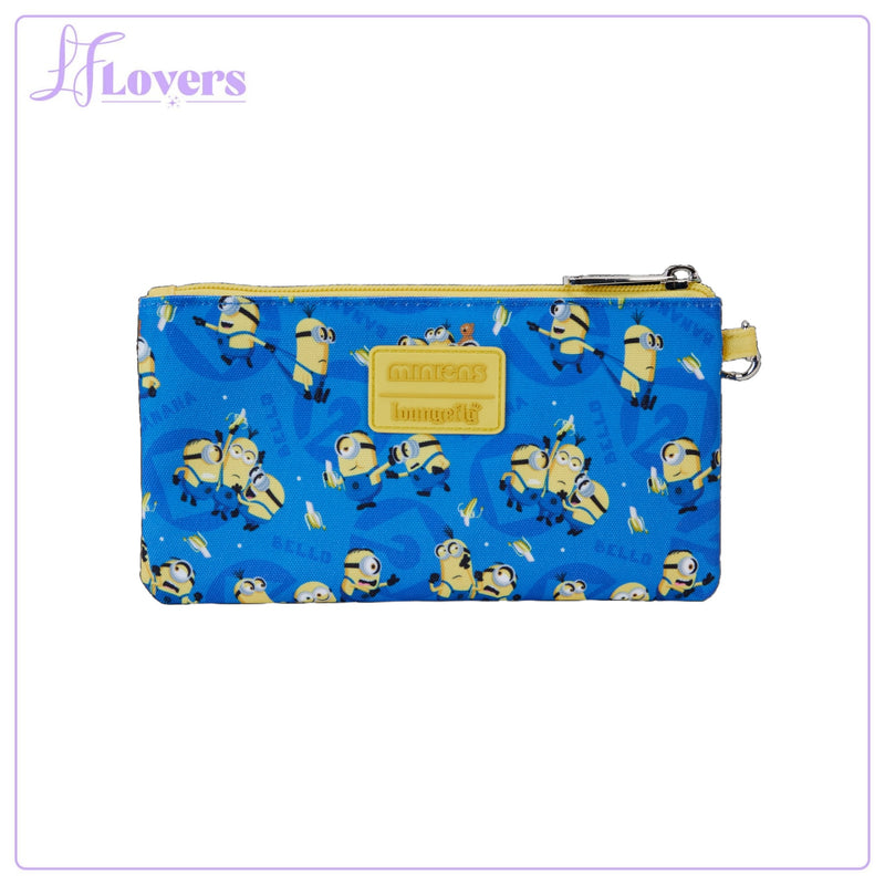Load image into Gallery viewer, Loungefly Despicable Me Minion Nylon Wristlet
