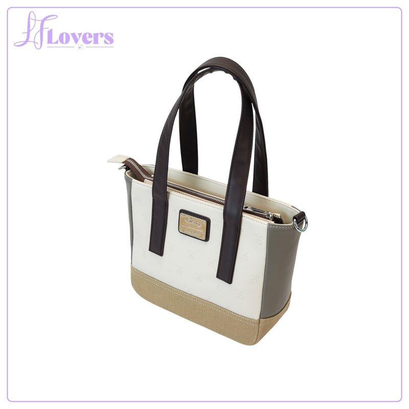 Load image into Gallery viewer, Loungefly Disney Mickey And Friends Faux Leather And Canvas Mini Tote Bag
