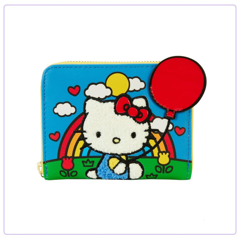 Load image into Gallery viewer, Loungefly Hello Kitty 50th Anniversary Chenille Zip Around Wallet - PRE ORDER - LF Lovers
