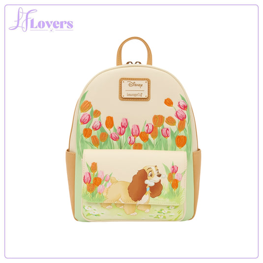 Loungefly Disney Lady And The Tramp Pastel Tulip Mini Backpack - PRE ORDER