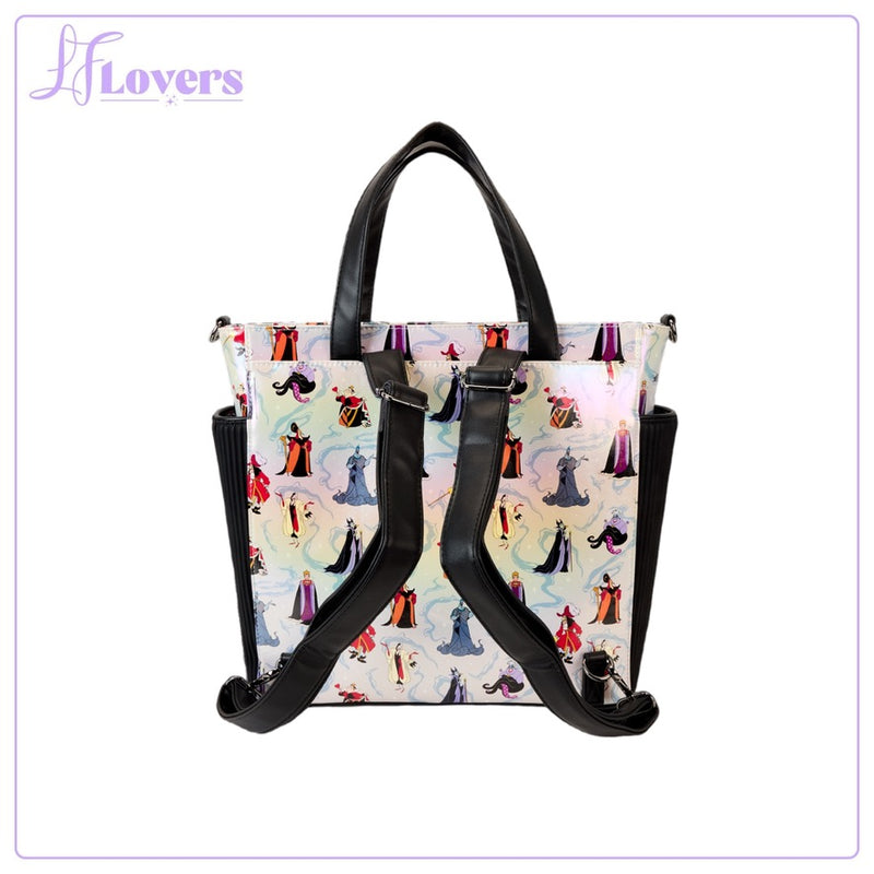Load image into Gallery viewer, Loungefly Disney Villains Convertible Backpack &amp; Tote Bag
