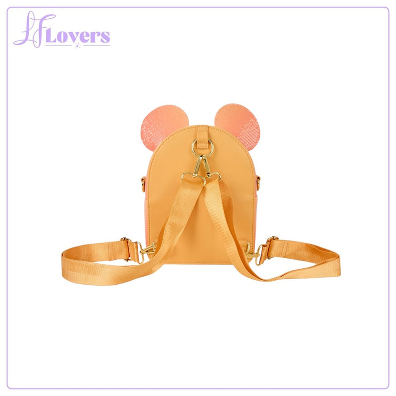 Load image into Gallery viewer, Loungefly Disney Mickey Mouse Glitter Convertible Mini Backpack - PRE ORDER
