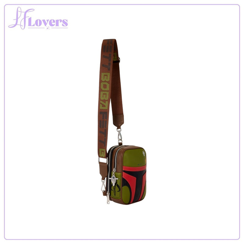 Load image into Gallery viewer, Loungefly Star Wars Boba Fett Sling Crossbody Bag
