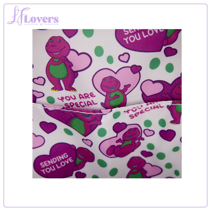 Load image into Gallery viewer, Loungefly Mattel Barney Mini Backpack - PRE ORDER
