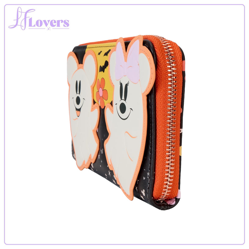 Load image into Gallery viewer, Loungefly Disney Mickey And Friends Halloween Zip Around Wallet
