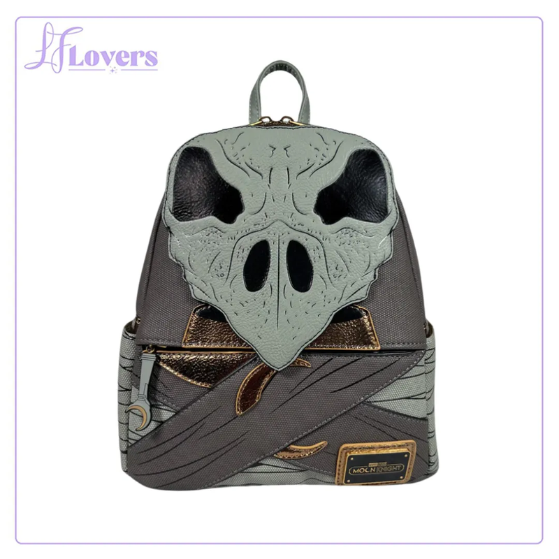 Load image into Gallery viewer, LF Lovers Exclusive - Loungefly Marvel Moon Knight Khonshu Cosplay Mini Backpack
