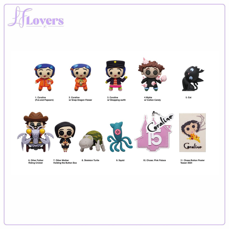 Load image into Gallery viewer, Coraline Series 4 3D Foam Mystery Bag Clip - LF Lovers
