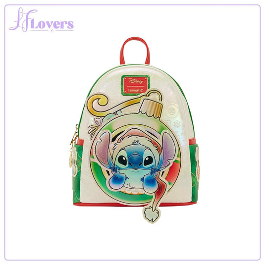 Loungefly Disney Lilo And Stitch Holiday Mini Backpack - PRE ORDER