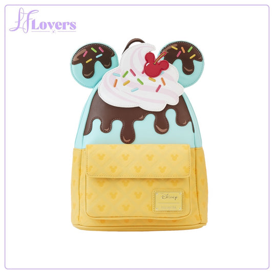 Loungefly Disney Mickey And Minni Sweets Ice Cream Mini Backpack - PRE ORDER