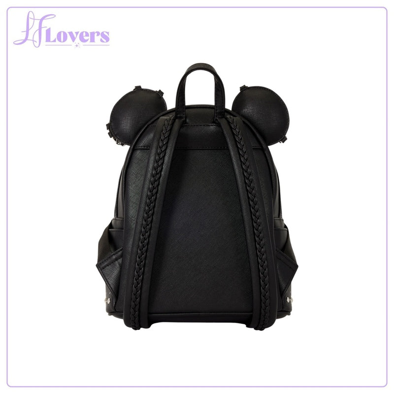 Load image into Gallery viewer, Loungefly Disney Minnie Mouse Studs &amp; Chains Mini Backpack - Preorder
