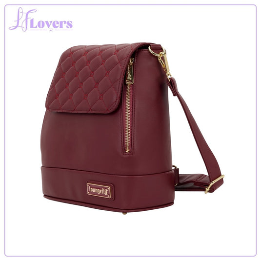 Loungefly The Lilly Red Pin Trader Convertible Mini Backpack & Crossbody
