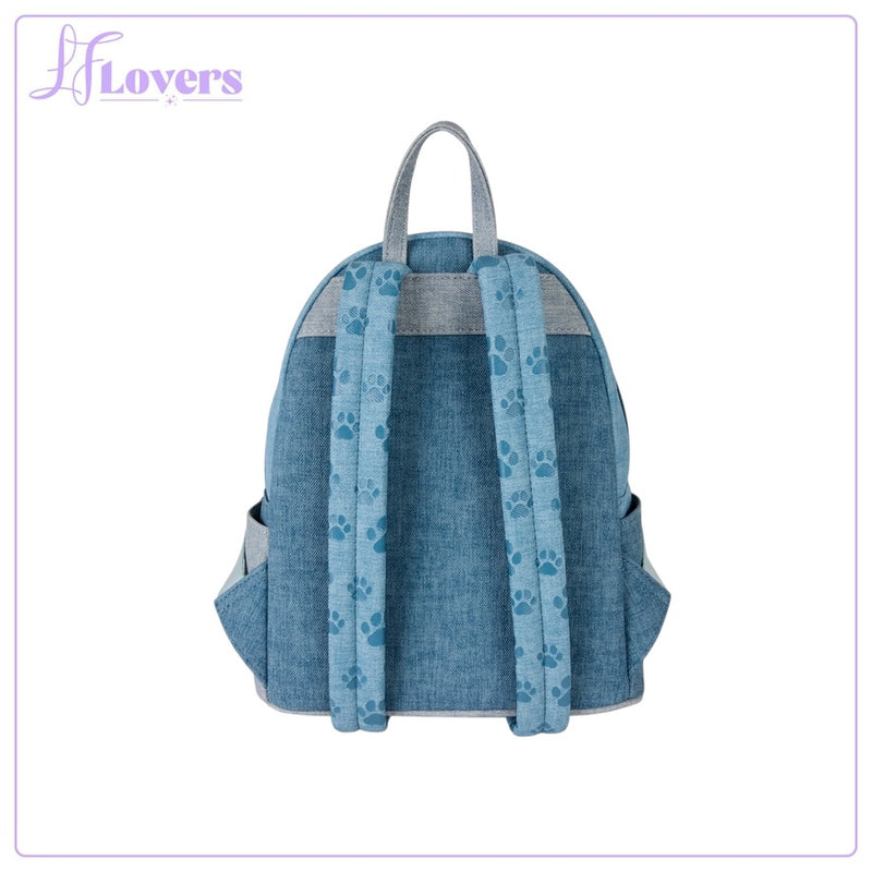 Load image into Gallery viewer, Loungefly Disney Dogs &amp; Cats Faux Denim Mini Backpack
