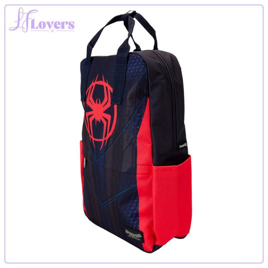Loungefly Marvel Spiderverse Miles Morales Suit Full Size Nylon Backpack - PRE ORDER - LF Lovers
