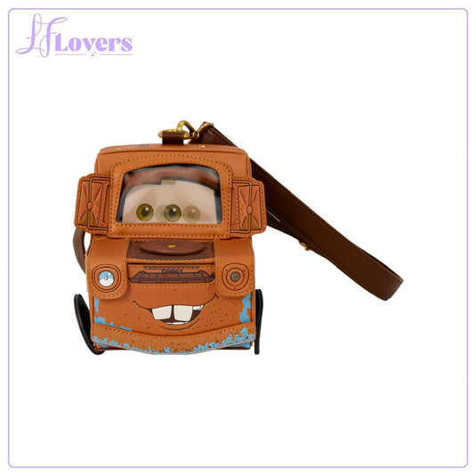 Loungefly Disney Pixar Cars 20th Anniversary Mater Figural Crossbody Bag - Preorder