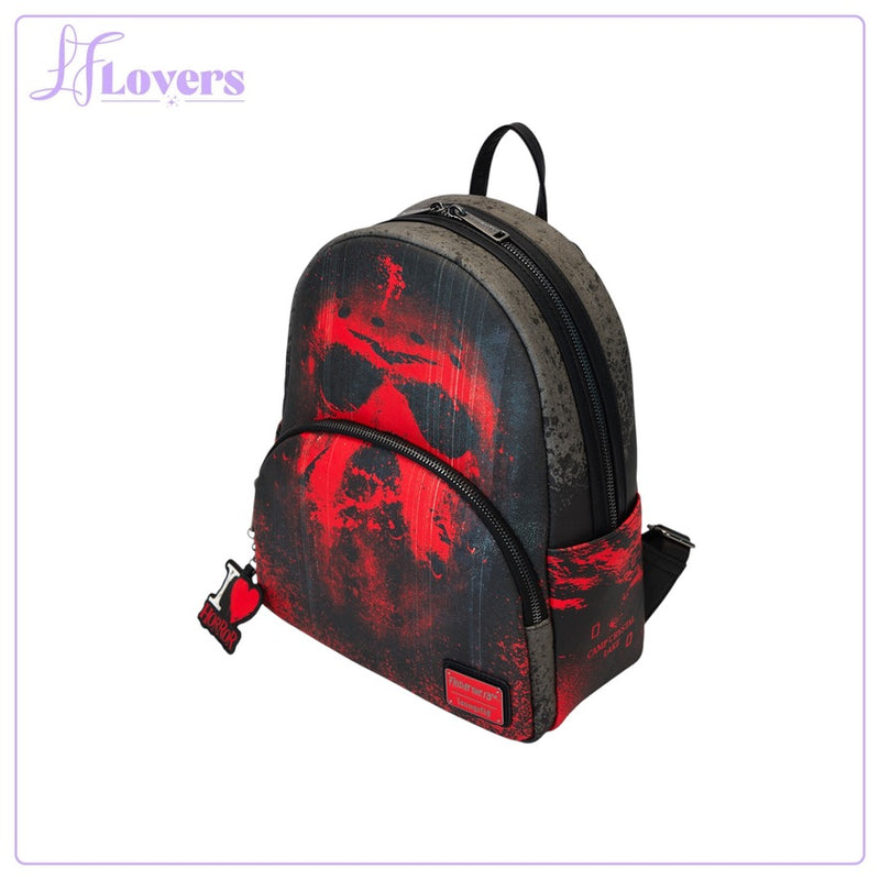 Load image into Gallery viewer, Loungefly Warner Brothers Friday The 13th I Heart Horror Mini Backpack
