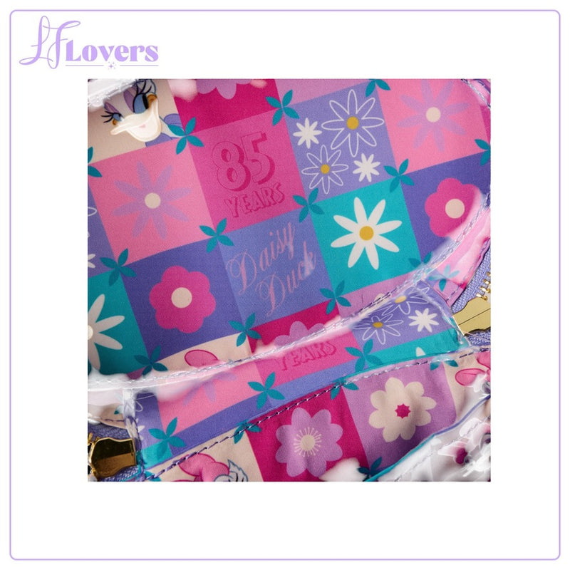 Load image into Gallery viewer, Loungefly Disney Daisy Duck Quilted Crossbody - PRE ORDER
