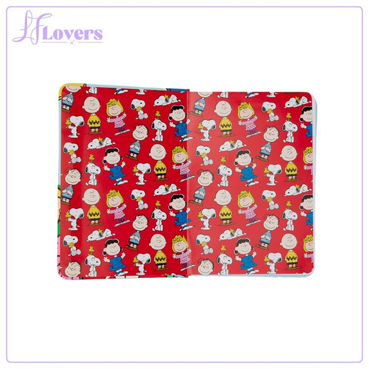 Loungefly Peanuts Snoopy And Friends Holiday Refillable Stationary Journal - PRE ORDER