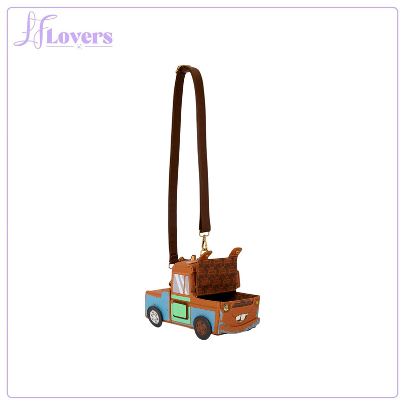 Load image into Gallery viewer, Loungefly Disney Pixar Cars 20th Anniversary Mater Figural Crossbody Bag - Preorder
