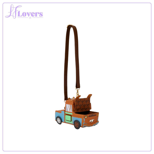 Loungefly Disney Pixar Cars 20th Anniversary Mater Figural Crossbody Bag - Preorder