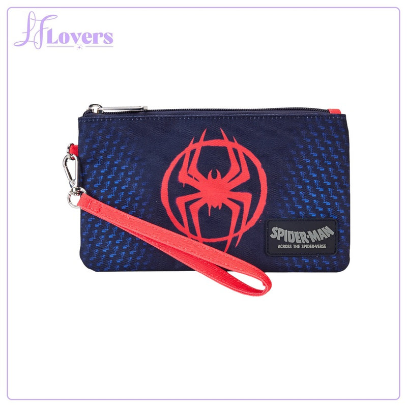 Load image into Gallery viewer, Loungefly Marvel Spiderverse Miles Morales Nylon Wristlet Wallet - PRE ORDER - LF Lovers

