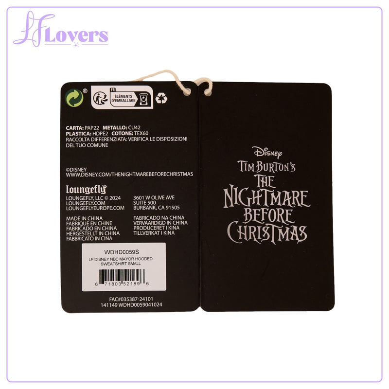 Load image into Gallery viewer, Loungefly Disney The Nightmare Before Christmas Mayor Hoodie
