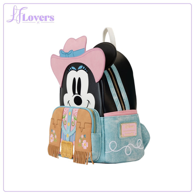 Load image into Gallery viewer, Loungefly Disney Western Minnie Mouse Cosplay Mini Backpack - LF Lovers
