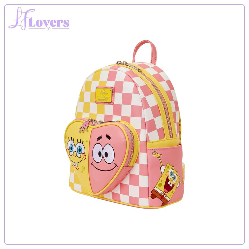 Load image into Gallery viewer, Loungefly Nickelodeon SpongeBob SquarePants &amp; Patrick Star Checkered Mini Backpack - PRE ORDER - LF Lovers
