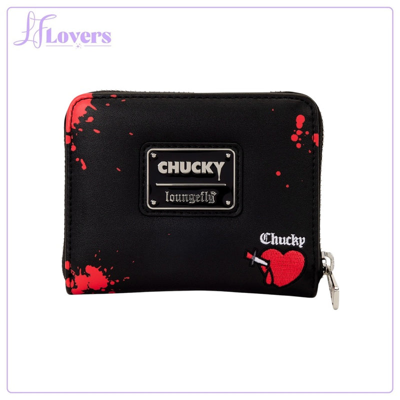 Load image into Gallery viewer, Loungefly Universal Bride Of Chucky Happy Couple Zip Around Wallet
