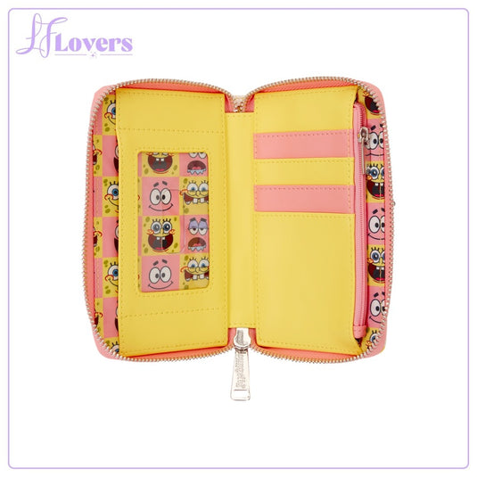 Loungefly Nickelodeon SpongeBob SquarePants & Patrick Star Checkered Zip Around Wallet - PRE ORDER - LF Lovers