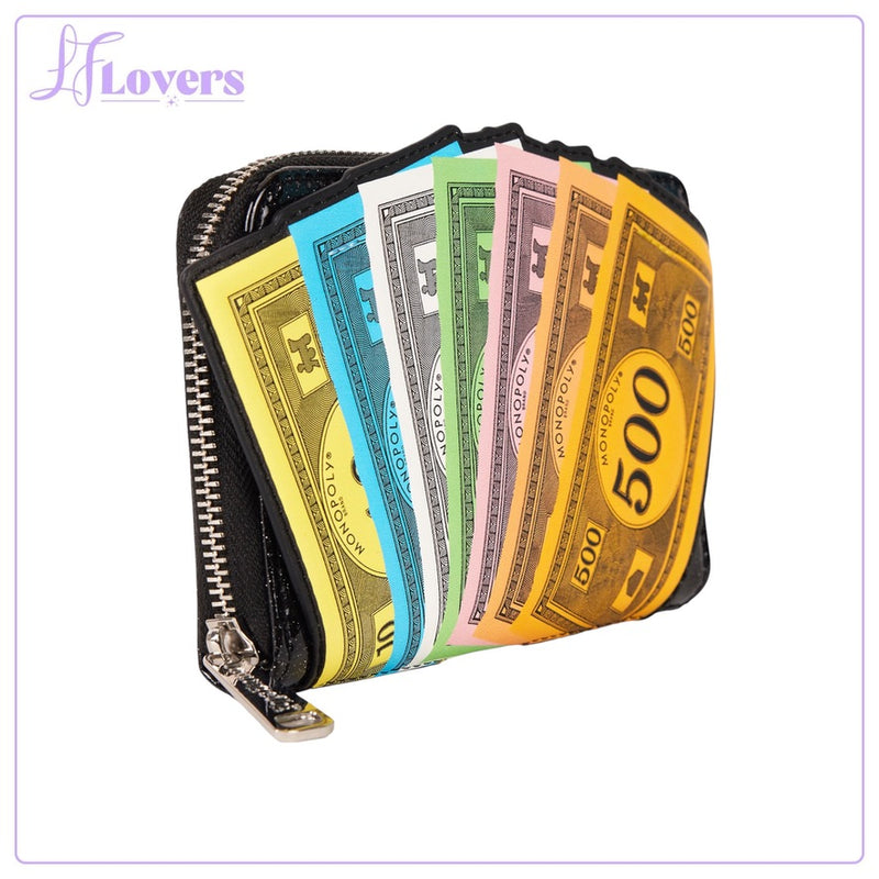 Load image into Gallery viewer, Loungefly Hasbro Monopoly Money Zip Around Wallet
