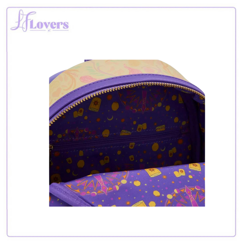 Load image into Gallery viewer, Loungefly Disney Tangled Rapunzel Lenticular Lantern Window Mini Backpack - LF Lovers

