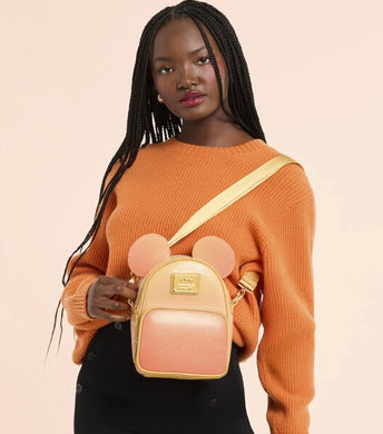 Loungefly Disney Mickey Mouse Glitter Convertible Mini Backpack - PRE ORDER