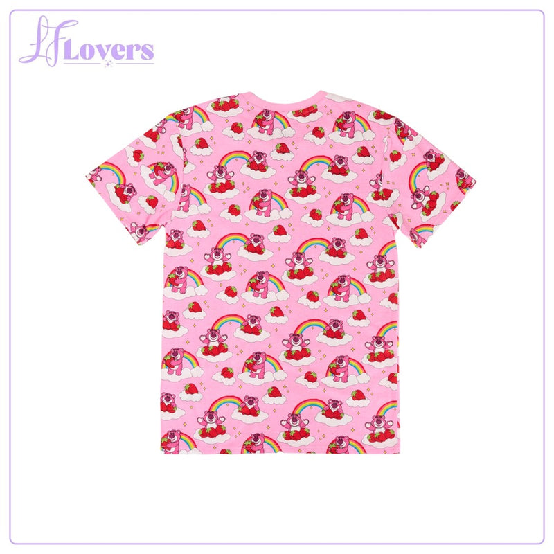 Load image into Gallery viewer, Loungefly Pixar Toy Story Lotso Rainbow AOP T-Shirt
