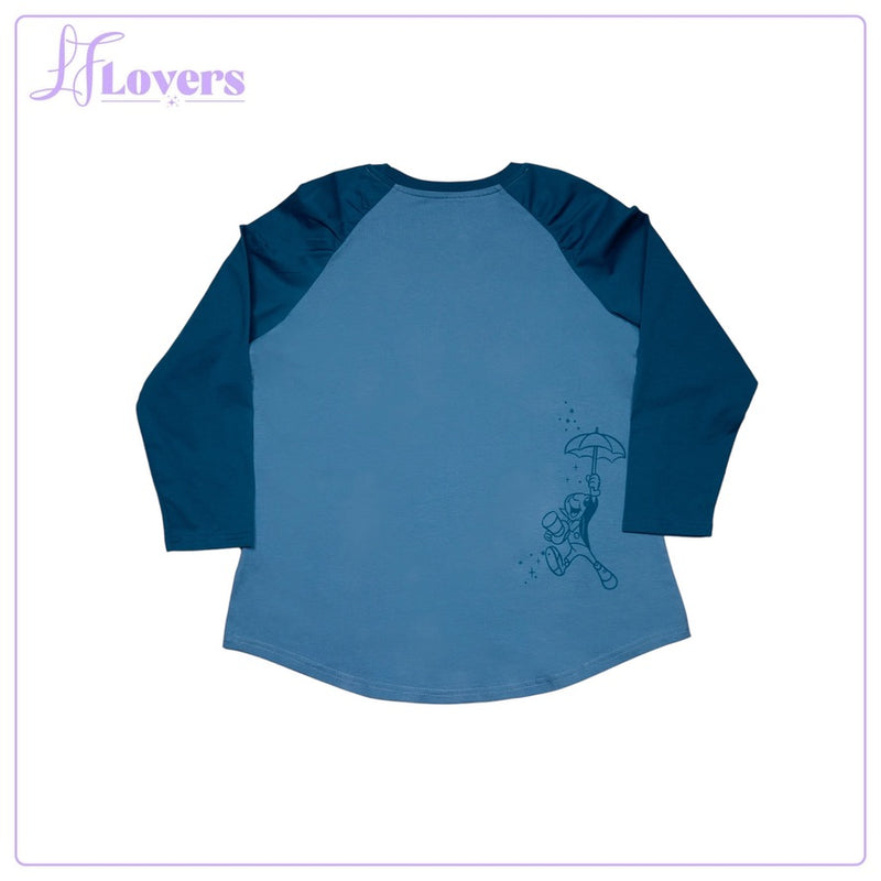 Load image into Gallery viewer, Loungefly Disney Pinocchio Blue Fairy Shirred Raglan Tee - PRE ORDER
