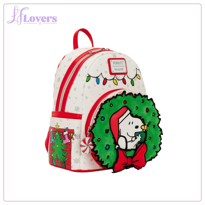 Load image into Gallery viewer, Loungefly Peanuts Holiday Mini Backpack - PRE ORDER
