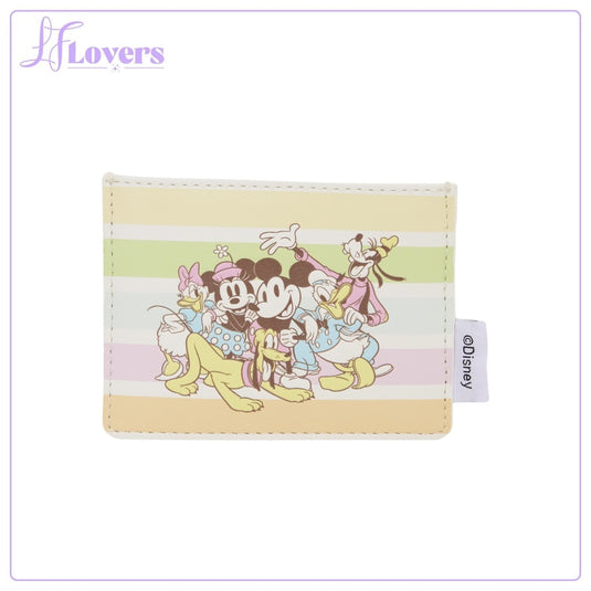 Loungefly Disney Mickey And Friends Rainbow Stripes Card Holder - PRE ORDER - LF Lovers
