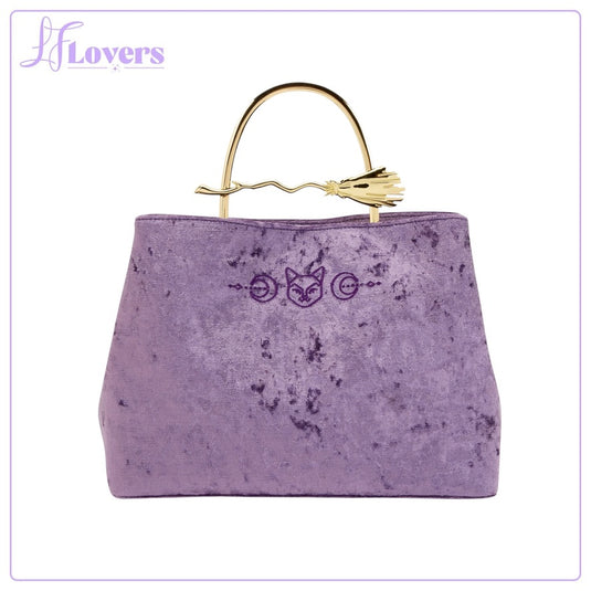 Loungefly Disney Hocus Pocus Velvet Broom Handle Handbag - PRE ORDER